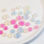 SP0473 30 pz/pacco 3D Camelia Nail Art Strass decorativi (cambio di luce)
