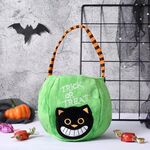 2 sacchetti di caramelle per bambini sacchetto di stoffa regalo per bambini per Halloween (gatto nero)