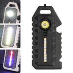E-SMARTER W5136 mini portachiavi torcia portatile a luce forte (nero)