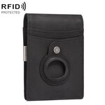 HUMERPAUL BP993 Borsa porta carte tascabile antifurto RFID adatta per AirTag (nero)