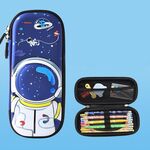 Uime EVA 3D Astuccio per matite multi-scomparto Scatola di cancelleria Materiale scolastico per bambini (Astronauta)