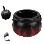 Disposizione della scena del fumatore della zucca della canna della strega di Halloween (canna di fuoco rossa della spina del Regno Unito)