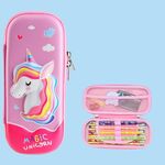 Astuccio portapenne multi-scomparto Uime EVA 3D, scatola per cancelleria, materiale scolastico per bambini (cavallo arcobaleno)