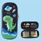 Uime EVA 3D Astuccio per matite multi-scomparto Scatola di cancelleria Materiale scolastico per bambini (Dinosauro d'avventura)