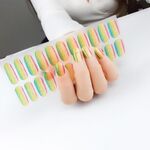 Adesivo per unghie impermeabile stellato con polvere di cipolla lucida a 22 dita (ZX-3024)