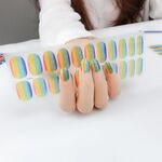 Adesivo per unghie impermeabile stellato con polvere di cipolla lucida a 22 dita (ZX-3041)