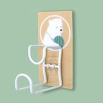 JM004 Supporto a parete per cucina da bagno in acciaio inossidabile per cartone animato (orso)