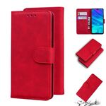 Per Huawei P Smart 2019 / Onore 10 Lite Skin Feel Pure Color flip custodia in pelle flip (rosso)