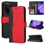 Per OPPO Trova la custodia in pelle orizzontale a colori di cucitura X5 (rosso)