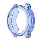 Per Garmin Instinct 2S Mezza copertura Caso di orologio in TPU scavato (blu trasparente)