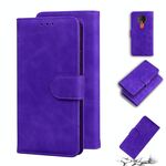 Per Tecno Spark 6 Skin Feel Pure Color Flip Pelle Custodia in pelle (viola)