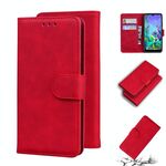 Per LG K50 / Q60 SENTIRE SENTIRE CUSO PURE PURE CASO DI PELLE PELLE PELLE (ROSSO)