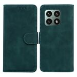 Per OnePLUS 10 Pro 5G Skin Feel Pure Color flip custodia in pelle flip (verde)