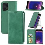 Per OPPO Trova X5 Retro Skin Feel MAGNETIC GRANDE PELLE IN PELLE IN PELLE PELLE (verde)