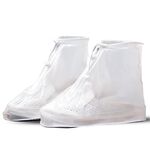 1 paio Rainy Outdoor Anti-Skid Impermeabile Cover Scarpe Impermeabile Ispessimento Uso ripetitivo Copertura scarpa XXXL (bianco)