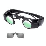 8x Binocolo da pesca Occhiali telescopici zoomabili, Stile: Telescopio + Clip grigio