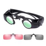 8x Binocolo da pesca Occhiali telescopici zoomabili, Stile: Telescopio + Grigio + Clip rossa