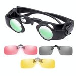 8x Binocolo da pesca Occhiali telescopici zoomabili, Stile: Telescopio + clip a tre colori