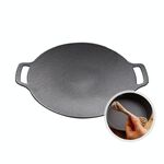 Campeggio all'aperto BBQ Ghisa Grill Grill Pan, Stile: Pan di cottura + corda di canapa