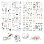 Autoadesivi per la pianificazione del matrimonio 230 PCS Planning Planning Planning Pack (4 fogli / set)