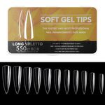 Piastra per unghie per manicure senza cuciture ultrasottile antigraffio, forma: 14 armature a punta lunga