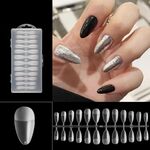240 pezzi per unghie sottili smerigliati per manicure estesa senza incisione Wh-109