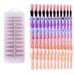 240 PCS Color Jelly Nail Patch Finito Nail Art