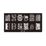 Piastra in acciaio stampata per nail art da sogno a farfalla (E084-18)
