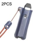 Custodia protettiva anti-goccia per sigaretta elettronica 2 pezzi con cordino per Uwell Caliburn (blu)