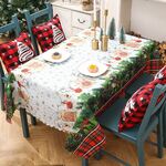 2 pezzi Tovaglie natalizie stampate Runner da tavola Decorazioni natalizie da tavolo 150 x 180 cm (Tipo B)
