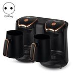 RAF R.109 Caffettiera riscaldante per uso domestico Caffettiera portatile per caffè da ufficio, Spina UE (oro nero)