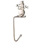 2 PCS D1013 Gancio decorativo natalizio Gancio di Natale del fumetto, spec: pupazzo di neve d'argento
