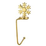 2 pezzi D1013 Gancio decorativo natalizio Gancio natalizio per cartoni animati, spec: fiocco di neve dorato