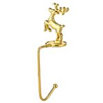2 pezzi D1013 Gancio decorativo natalizio Gancio natalizio per cartoni animati, specifica: cervo d'oro