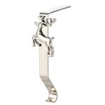 Gancio decorativo in ferro battuto per cartoni animati di Natale D990 da 2 pezzi (cervo d'argento)