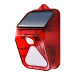Allarme antifurto solare Luce telecomando Allarme a induzione del corpo umano (rosso)