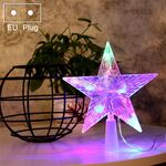 Luci a stella luminose a LED con luce superiore per albero di Natale, dimensioni: spina europea grande (colorata)