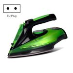 2400W Ferro da stiro a vapore portatile per indumenti da stiro a vapore per uso domestico, spina UE (verde)