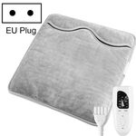 Scaldapiedi elettrico da 60 W per donna, uomo, coperta riscaldante, spina europea, 230 V (grigio argento)
