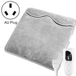 Scaldapiedi elettrico da 60 W per donna, uomo, coperta riscaldante, spina AU 240 V (grigio argento)