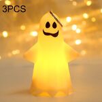3PCS Decorazione di Halloween Luce notturna portatile per zucca fantasma (tipo D)