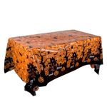 3PCS Natale Halloween Party Decorazione Evento Tovaglia (Zucca Arancione)