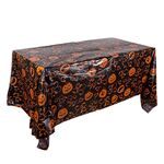 3PCS Natale Halloween Party Decorazione Evento Tovaglia (zucca nera)