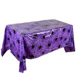 3PCS Natale Halloween Party Decorazione Evento Tovaglia (Ragno Viola)