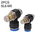 SL6-M5 LAIZE 10 pezzi Valvola a farfalla Connettore pneumatico a montaggio rapido