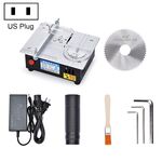 S3 96W Tavolo sollevabile Mini sega da tavolo Macchina da taglio in alluminio, Specifiche: Nero Standard (spina USA)