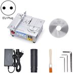 S3 96W Tavolo sollevabile Mini sega da tavolo Macchina da taglio in alluminio, Specifiche: Silver Standard (spina UE)