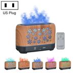 Umidificatore per lampada affumicata con incenso a fiamma di simulazione colorata per la casa, modello: telecomando (spina americana)