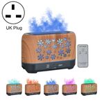 Umidificatore per lampada affumicata con incenso a fiamma di simulazione colorata, modello: telecomando (spina britannica)