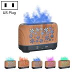 Umidificatore per lampada affumicata con incenso a fiamma di simulazione colorata per la casa, modello: senza telecomando (spina americana)